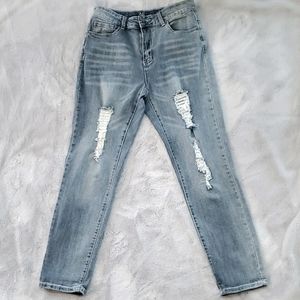 Versace Light Blue Straight Leg Jeans